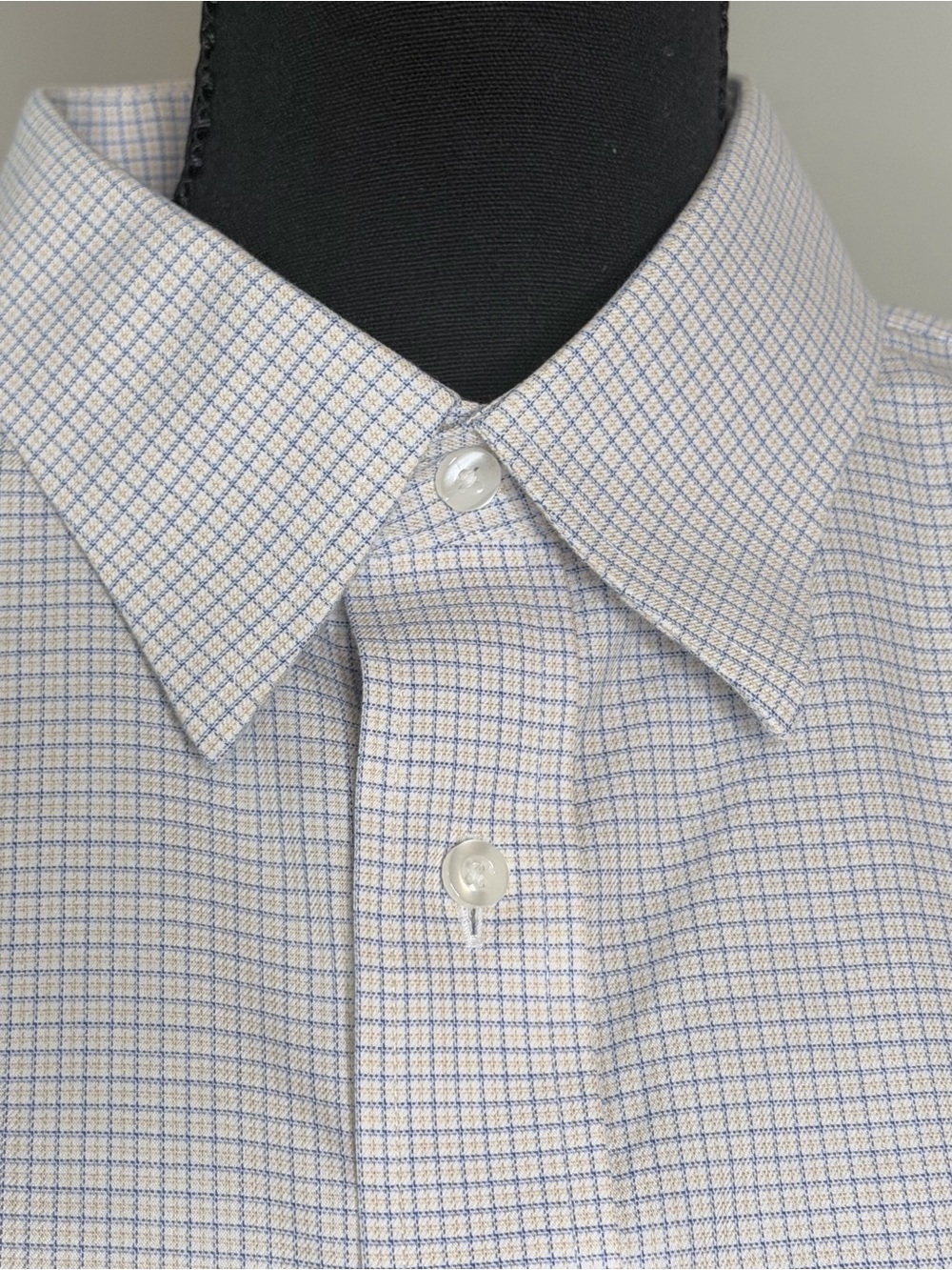 Roundtree & Yorke Gold Label Non-Iron Cotton Twill Check Shirt 17.5 32/33